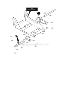 Page B Diagram and Parts List for  Craftsman Edger