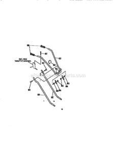 Page F Diagram and Parts List for  Craftsman Cultivator
