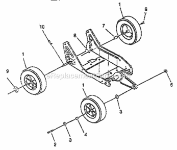 Page F Diagram and Parts List for  Craftsman Edger