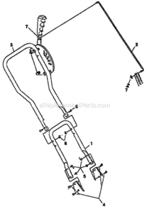 Page G Diagram and Parts List for  Craftsman Edger