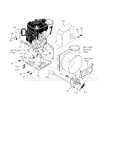 Frame Diagram and Parts List for  Craftsman Snow Blower