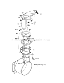 Discharge Chute Diagram and Parts List for  Craftsman