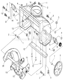Auger Housing Diagram and Parts List for  Craftsman Snow Blower