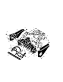 21" 3.8Hp Auger Component Diagram and Parts List for  Craftsman Snow Blower