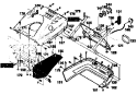 Belt Cover Assembly Diagram and Parts List for  Craftsman Snow Blower