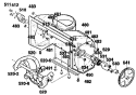 Auger Housing Assembly Diagram and Parts List for  Craftsman Snow Blower