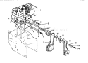Engine Components Diagram and Parts List for  Craftsman Snow Blower