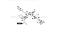 Chute Control Rod Assembly Diagram and Parts List for  Craftsman Snow Blower