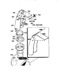 Discharge Chute Assembly Diagram and Parts List for  Craftsman Snow Blower