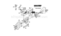 Auger Housing Assembly Diagram and Parts List for  Craftsman Snow Blower