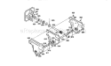 Gear Case Assembly Diagram and Parts List for  Craftsman Snow Blower