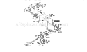 Drive Assembly Diagram and Parts List for  Craftsman Snow Blower