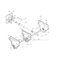 26" 9Hp Gear Case Diagram and Parts List for  Craftsman Snow Blower