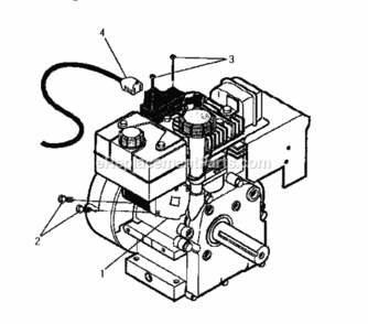 Page A Diagram and Parts List for  Craftsman Snow Blower