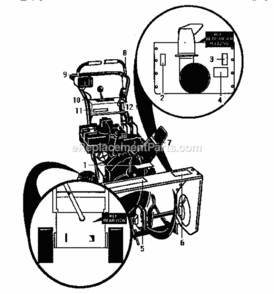 Page N Diagram and Parts List for  Craftsman Snow Blower