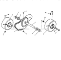 Wheel Assembly Diagram and Parts List for  Craftsman Snow Blower
