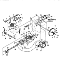 Drive Components Diagram and Parts List for  Craftsman Snow Blower