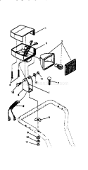 Headlight Diagram and Parts List for  Craftsman Snow Blower