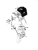 Remote Chute Assembly Diagram and Parts List for  Craftsman Snow Blower