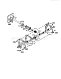 Gear Case Assembly Diagram and Parts List for  Craftsman Snow Blower