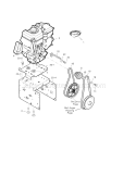 26" 7.75Hp Engine 500 Diagram and Parts List for  Craftsman Snow Blower