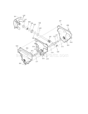 Gear Case Diagram and Parts List for  Craftsman Snow Blower