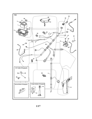 Electrical Diagram and Parts List for  Craftsman Lawn Tractor