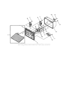 Page B Diagram and Parts List for  Craftsman Generator