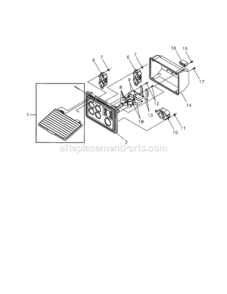 Page B Diagram and Parts List for  Craftsman Generator