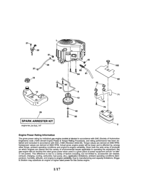 PG 4 - PLDM -ENGINE Diagram and Parts List for Type 0 Craftsman Lawn Tractor