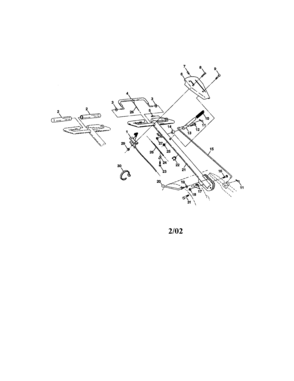 Handles Diagram and Parts List for  Craftsman Tiller