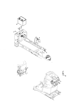 Battery/dash Harness Diagram and Parts List for  Craftsman Lawn Tractor