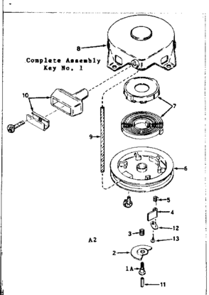 Replacement Parts Diagram and Parts List for  Craftsman Engine