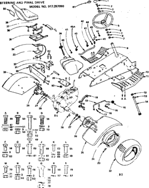 Part Location Diagram of 7741R Craftsman Lawn & garden equipment engine inline fuel filter