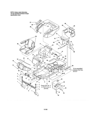 Frame/body/seat Diagram and Parts List for  Craftsman Engine
