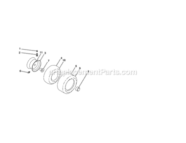 Page J Diagram and Parts List for  Craftsman Lawn Tractor
