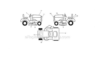 Page I Diagram and Parts List for  Craftsman Lawn Tractor