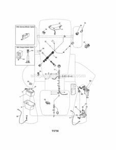 Page A Diagram and Parts List for  Craftsman Lawn Tractor