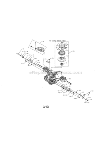 Page L Diagram and Parts List for  Craftsman Lawn Tractor