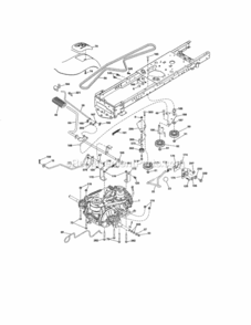 Page C Diagram and Parts List for  Craftsman Lawn Tractor