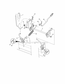 Page H Diagram and Parts List for  Craftsman Lawn Tractor