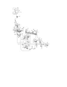 Page E Diagram and Parts List for  Craftsman Lawn Tractor