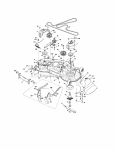 Page G Diagram and Parts List for  Craftsman Lawn Tractor