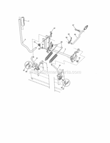 Page G Diagram and Parts List for  Craftsman Lawn Tractor