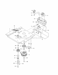 Page B Diagram and Parts List for 917204140  Craftsman Lawn Tractor