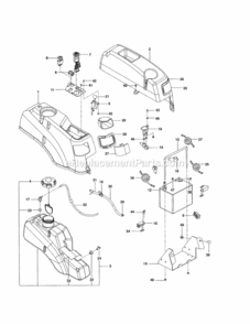 Part Location Diagram of 586836702 Husqvarna Switch