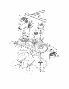 Page G Diagram and Parts List for  Craftsman Lawn Tractor