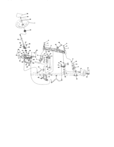 Page K Diagram and Parts List for  Craftsman Lawn Tractor