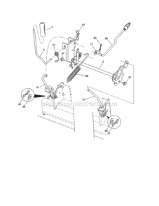 Page N Diagram and Parts List for  Craftsman Lawn Tractor