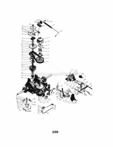 Page R Diagram and Parts List for  Craftsman Lawn Tractor